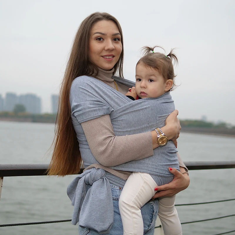 Baby Sling Carrier Backpacks Functional Scarf Wrap Carrier with Front Pocket Newborn Items  Accessories