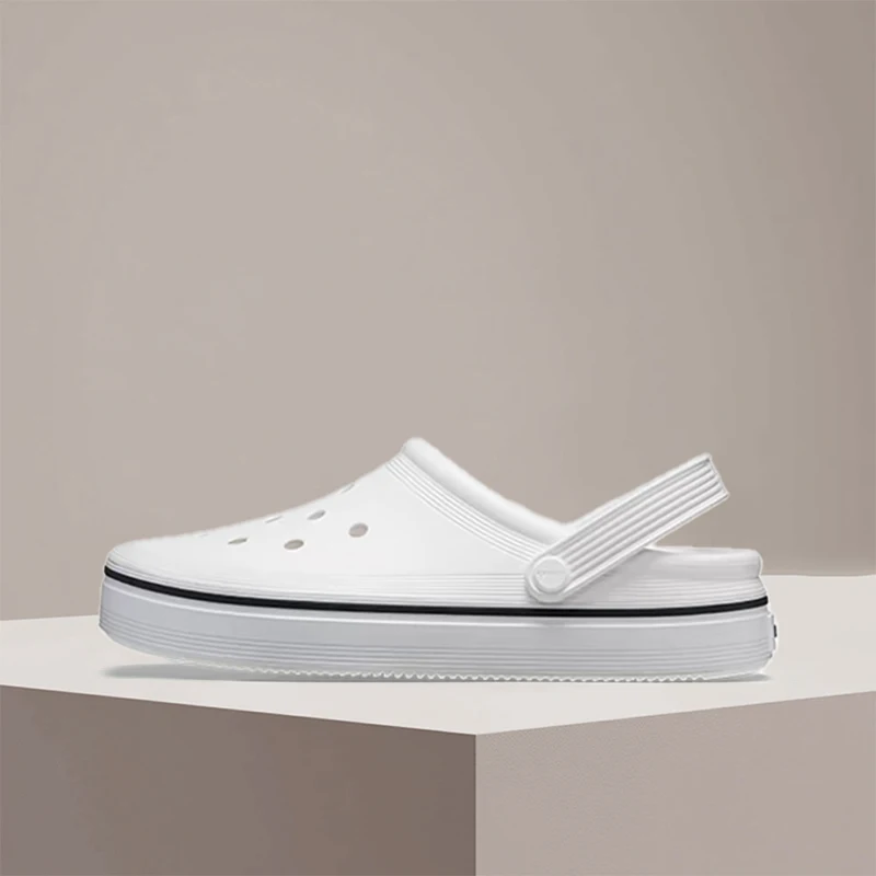 Crocs Off Court Clog White Simple Durable Comfortable Breathable Lightweight Beach Unisex Sandal Casual Durable 208371-100