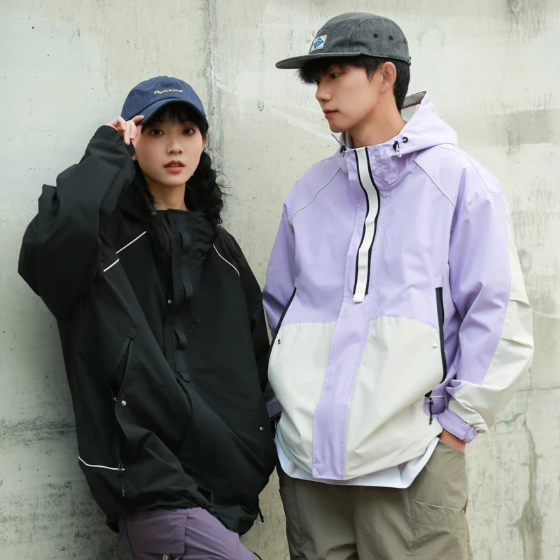 

Мужская демисезонная ветрозащитная и водонепроницаемая куртка с капюшоном для активного отдыха, альпинизма, из полиэфирного волокна, длинная...