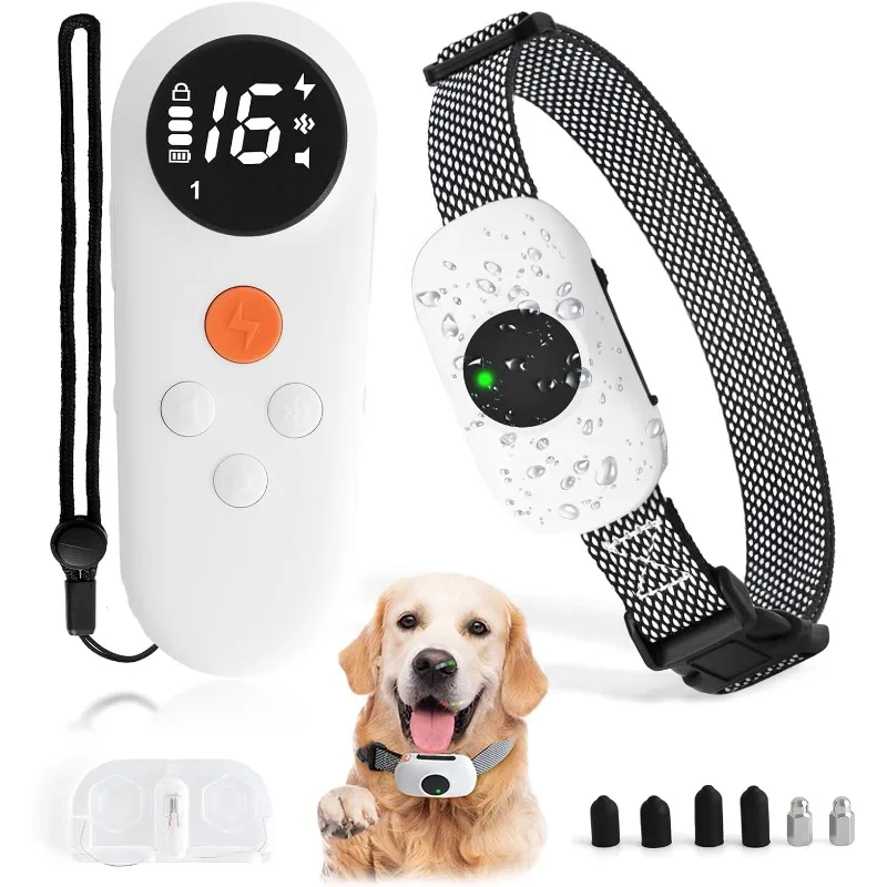 

Dog Shock Collar,Vibration Dog Training Collar with Remote 1640FT Rechargeable Waterproof Collars with 3 Training Modes for Dogs