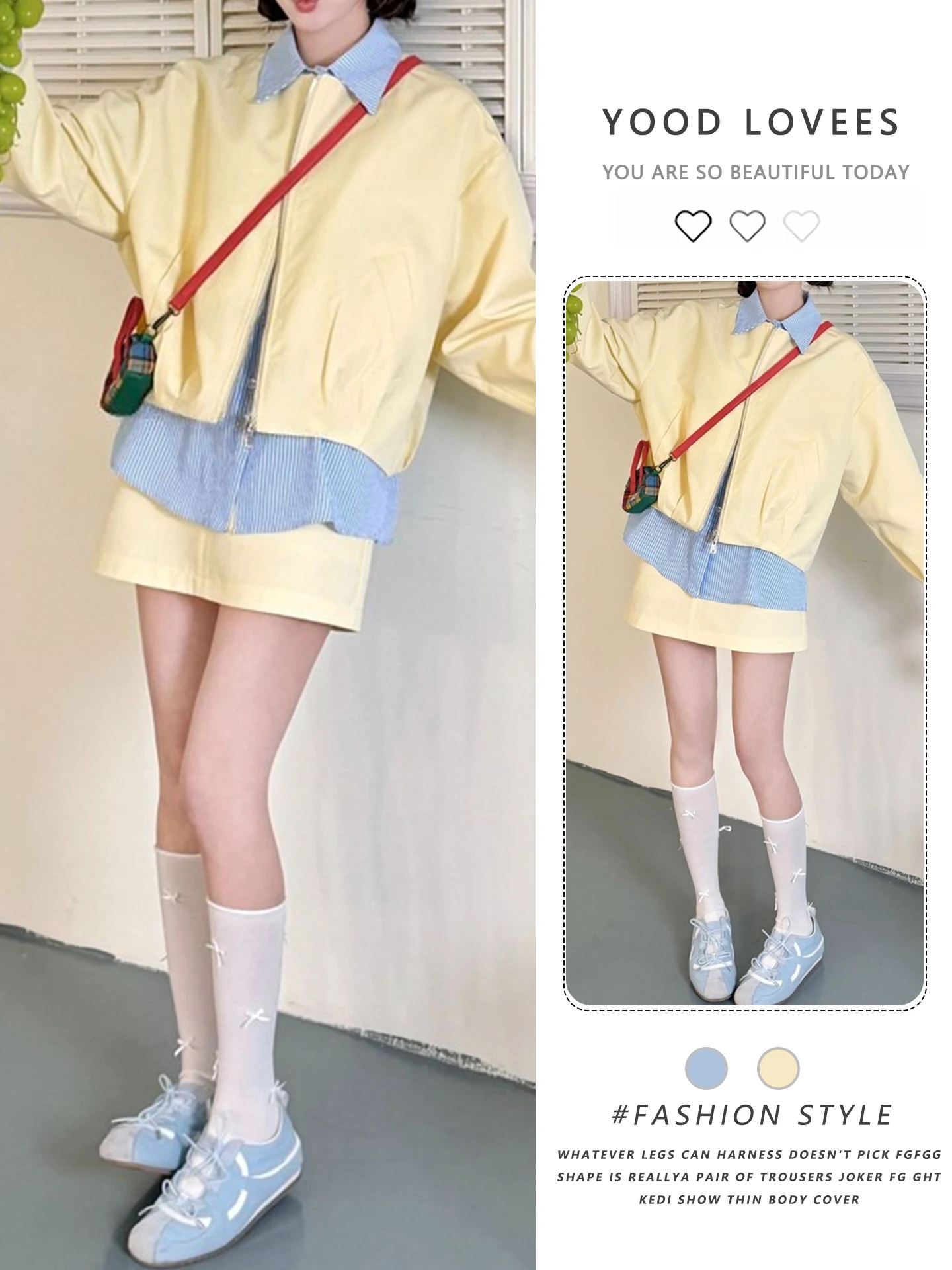 

Spring Autumn 2026 Style Stripe Shirt And High Waist Short Skirt Two Piece Set Women's Fashion Outerwear Jacket Ensemble