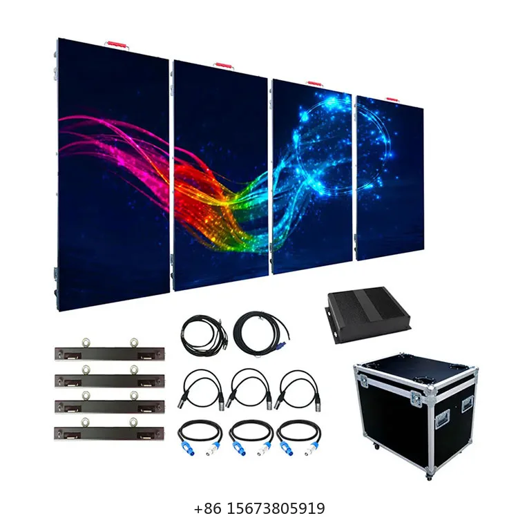 Pantallas LED para Interiores y Exteriores P391 500x1000mm, Panel LED de Alquiler para Escenarios al Aire Libre, Pantalla de Video, Pantallas LED para Eventos