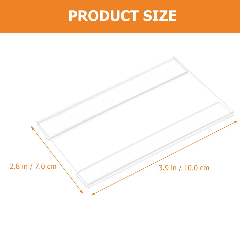 

15pcs Shelf Price Tag Display Merchandise Sign Display Holder Acrylic Retail Supermarket Tag Label Sign Holder
