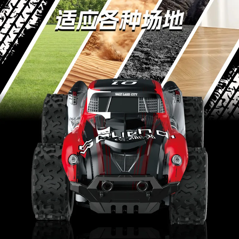 Model samochodu wyścigowego terenowego z szybkim wspinaniem się po wzgórzach, super efektowne światła, niezbędna zabawka dla chłopców, zdalnie sterowany samochód, prezent urodzinowy.