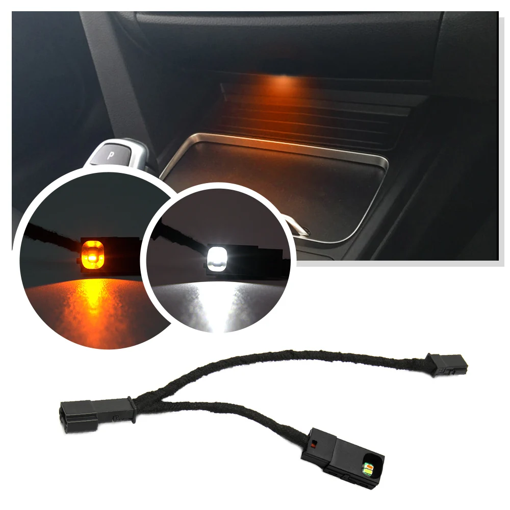 

LED upgrade wiring harness Cup holder hole /AC&Radio Trim Surround Ambient Lighting For BMW M3 M4 3 4 series F30 F31 F34 F32 F33