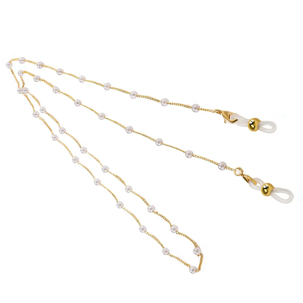 

1Pcs Eyeglass Chain Delicate Pearl Anti-Slip Eyeglasses Holder Stylish Glasses Strap for Reading Sunglasses Accessories