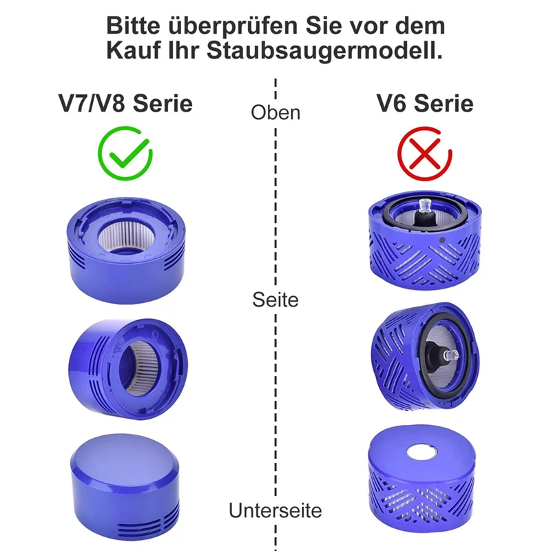 AT28-Substitui filtros e pré-filtro para aspiradores Dyson V8 V7 Animal Absolute, DY-96566101, DY-96747801
