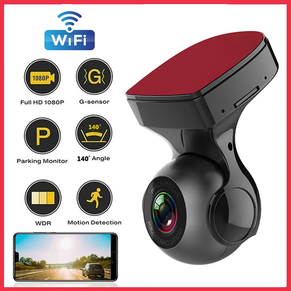 HD 1080P Dash Cam Wifi Video Recorder Car Dvr DashCam DVR Recorder Wifi G-sensor Dash Camera Night Registrator Recorder