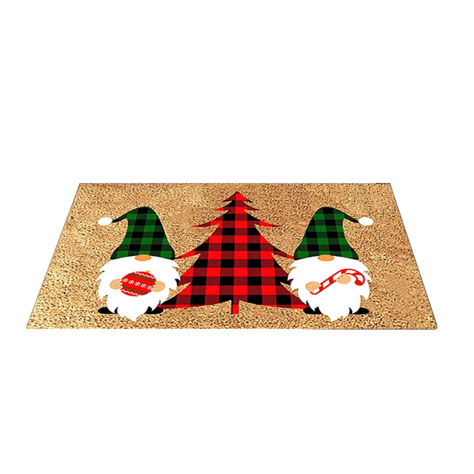 40x60cm Doormat Xmas Welcome Christmas Gnome Mat Non Slip And Washable Winter Doormat Rubber Back Santa Snowflakes Door Mat