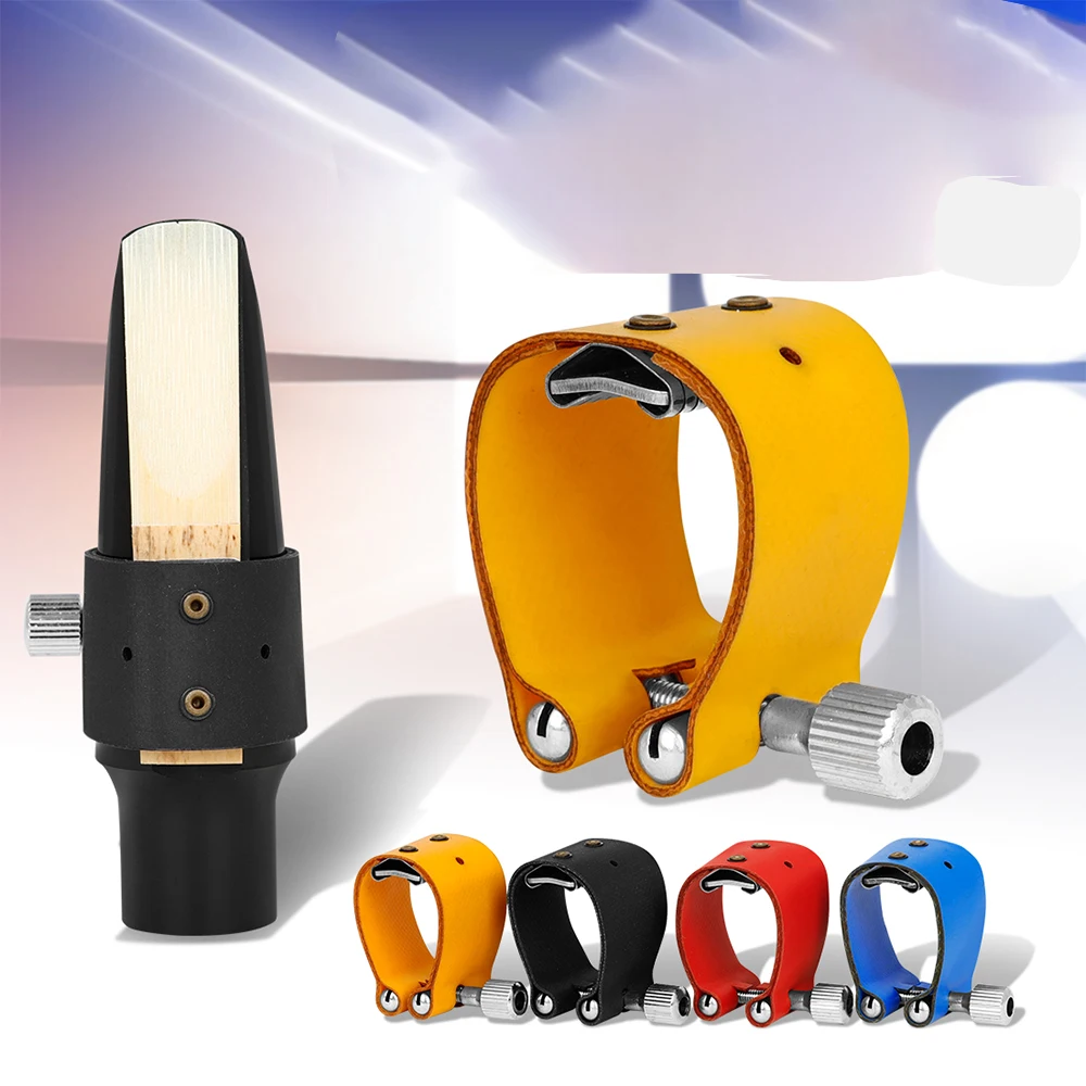  Soprano/Tenor/Alto Saxophone Fastener Clip Clamp Single Screw Adjustment Sax Mouthpiece Ligature Clip Color Saxophone Parts