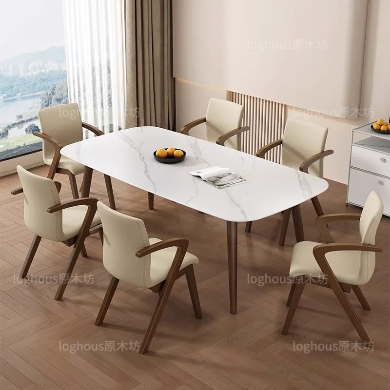 Backrest Armrest Dining Chairs Stylish Creamy Bauhaus Japandi Dining Chairs Office Nordic Bedrooms Sillas De Comedor Furniture