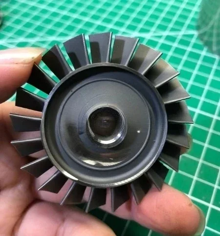 Turbojet Engine Turbine Wheel, Inconel 713C Outer Diameter 54mm/66mm/70mm/91.5mm for W54/KJ66/GR180 Large Quantity Customization