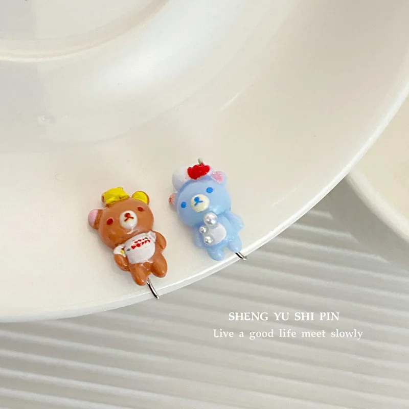 Kawaii Rilakkuma فتاة الكرتون لطيف الأذن مربط المرأة أنيمي الإبداعية القرط مجوهرات الأزياء اكسسوارات أقراط هدية الكريسماس 2026