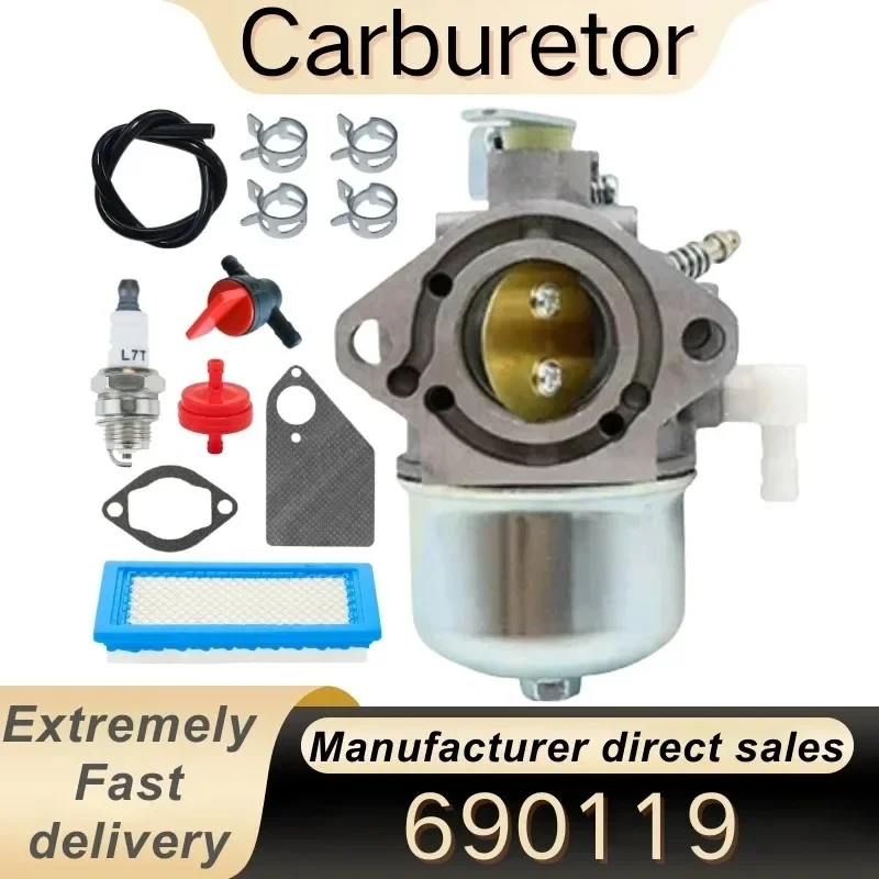 

Carburetor Carb Parts Fit for Brigggggs & Stratton 690119 694526 Snowblower Generator Chainsaw Engine Power Tool Accessories