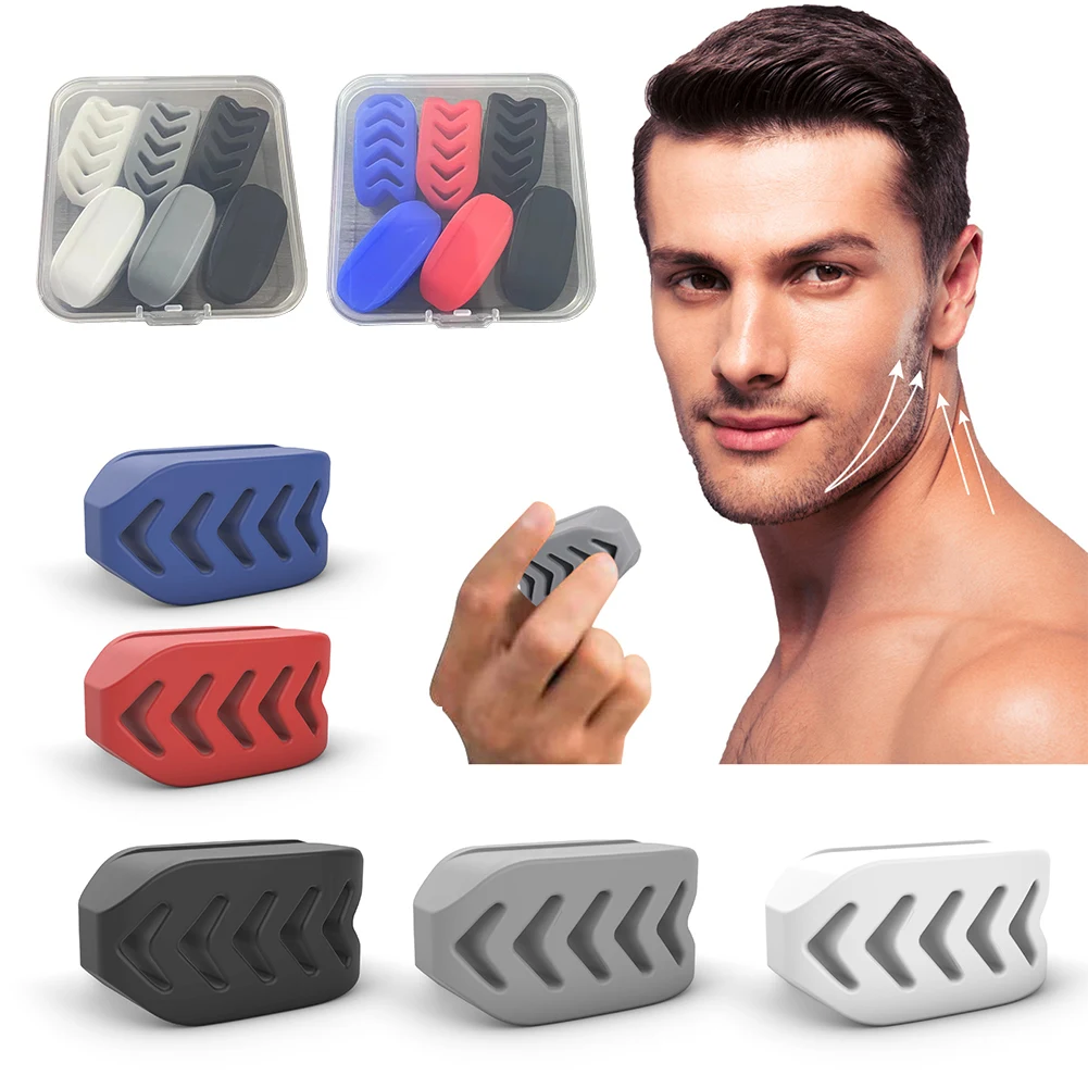 NEW Fitness Face Masseter Bite Muscle Jawliner Facial Chew Jaw Exercise Jawline Trainer Silicone Masseter Ball Fitness Equipment