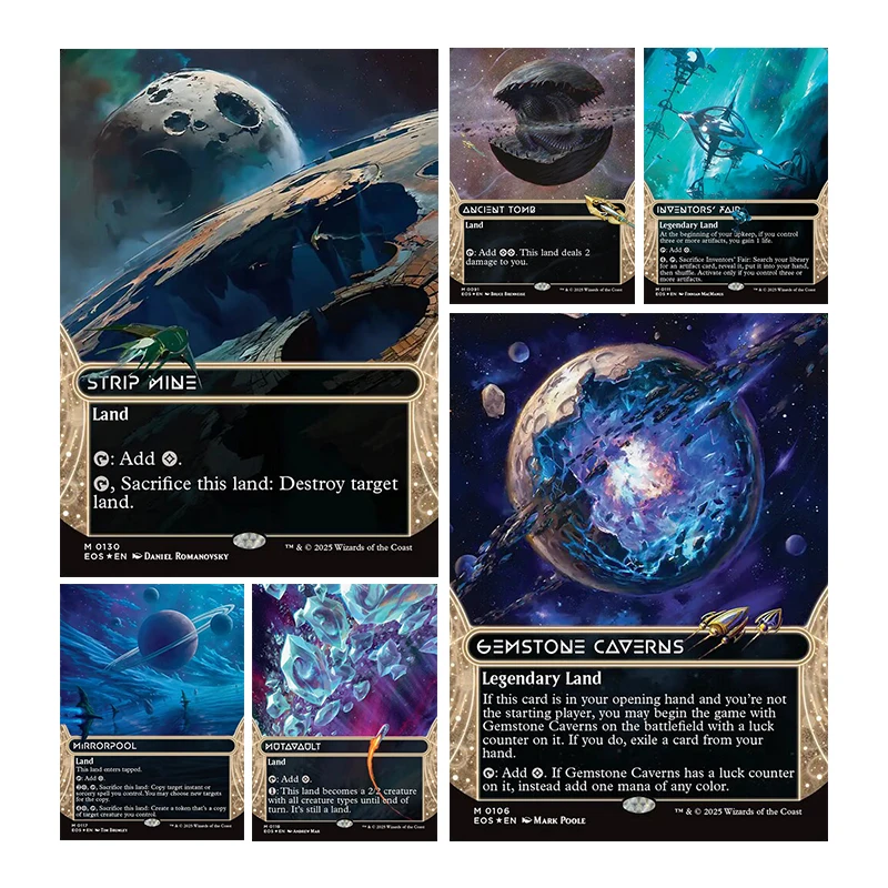 

Diy Homemade Magic The Gatherings Storms Trading Card Game Ancient Tomb Gemstone Caverns Strip Mine Collection Card Toys Gift