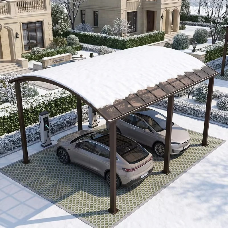 Cold Climate Aluminum Carport with Advanced Weather Coating, Long Lasting Waterproof UV Resistant Outdoor Parking Canopy