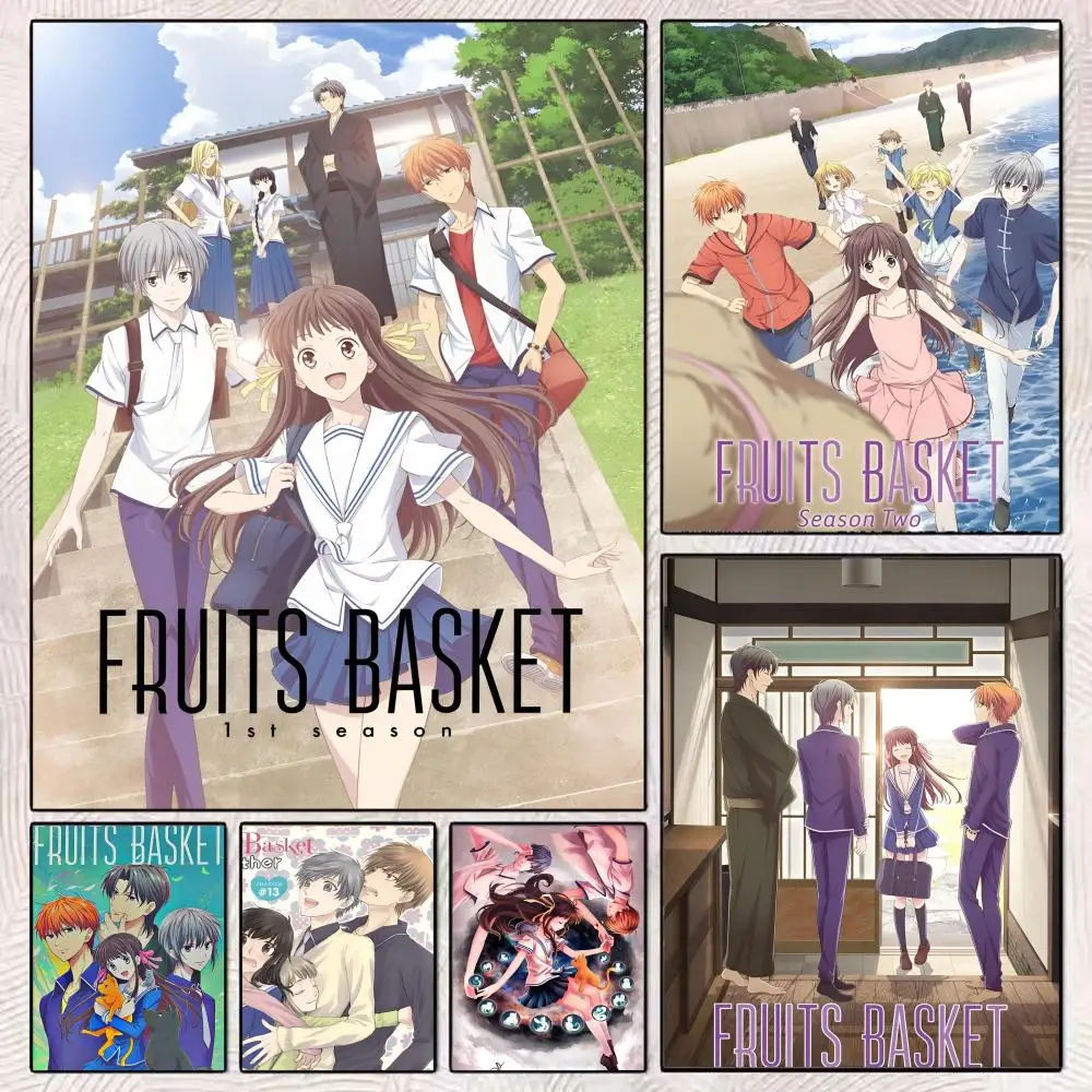 

Amine F-Fruits B-Basket Painting Calligraphy Canvas Poster: Crease Free Waterproof Durable All Space Wall Decor