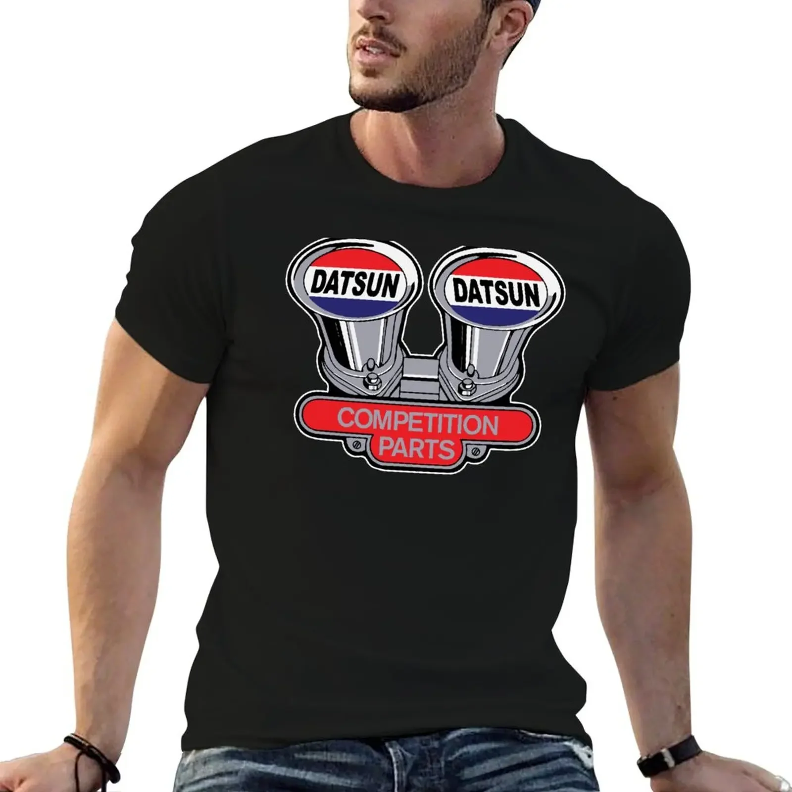 

Datsun Competition Parts Vintage Tribute Logo T-Shirt quick-drying quick drying mens cotton t shirts