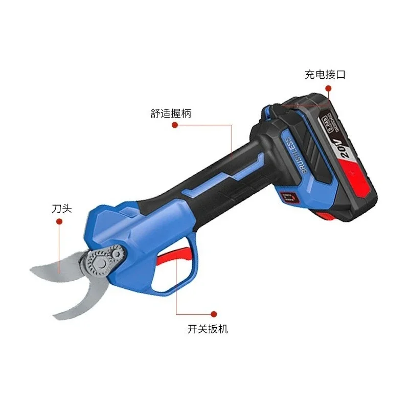 Pruning shears, gardening shears, rechargeable lithium battery garden tools