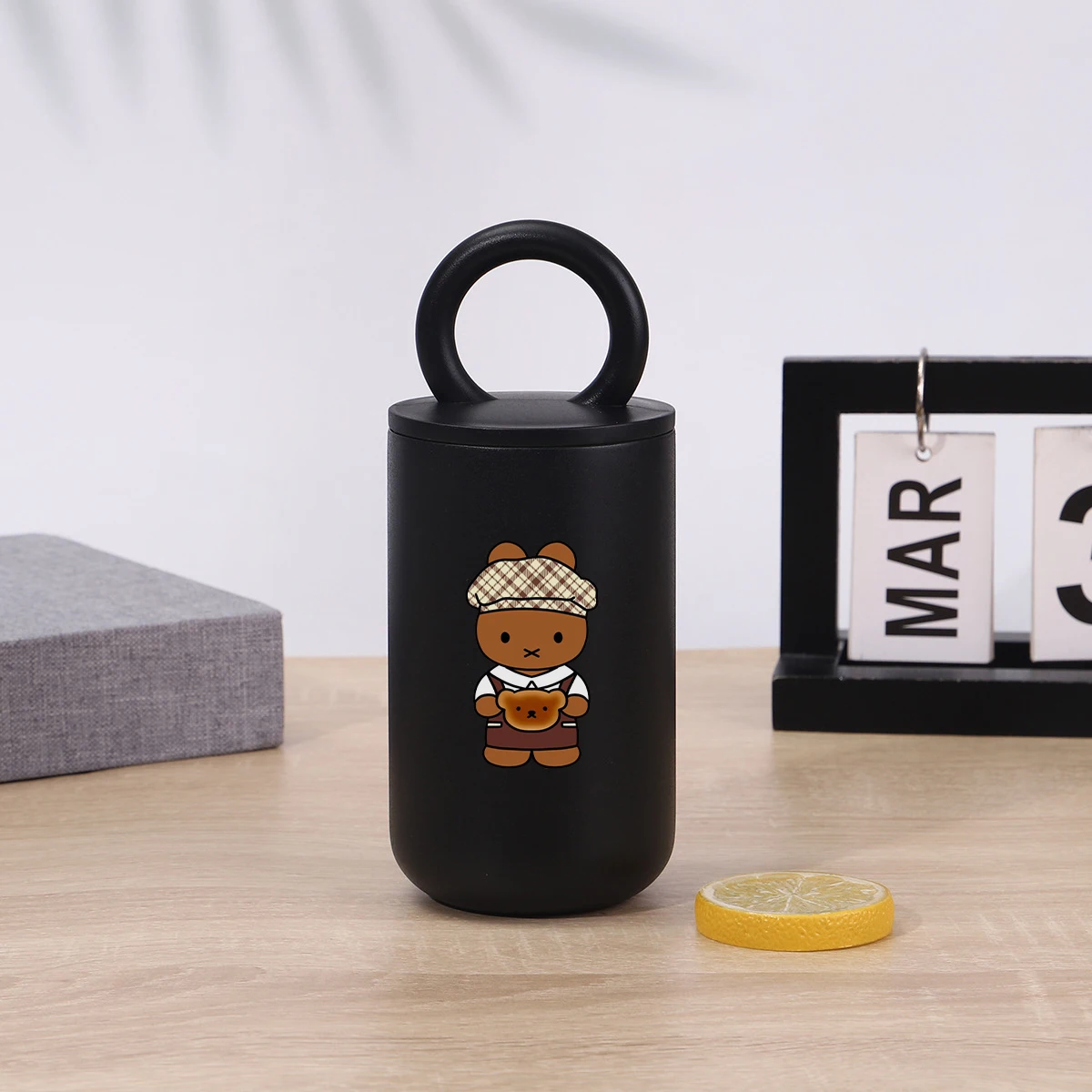 ميفي أرنب كارتون لطيف مستوى المظهر العالي الإبداعية باليد فنجان القهوة 304 كوب معزول في الهواء الطلق المحمولة كوب غير رسمي #5