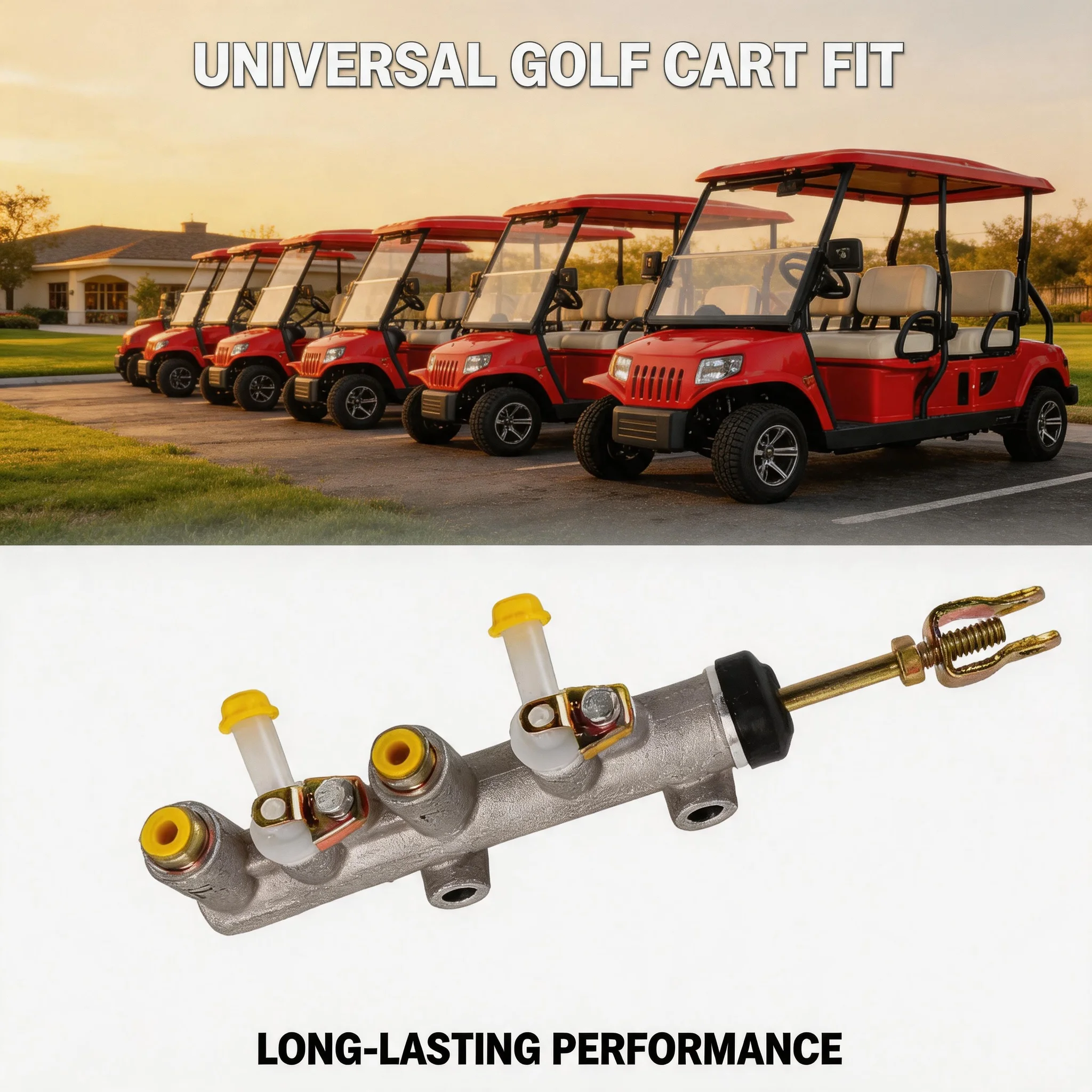 Durable Brake Master Cylinder Assembly Compatible With Tomberlin Golf Cart E merge 500 E2 E4 Replaces 1007491 1007840