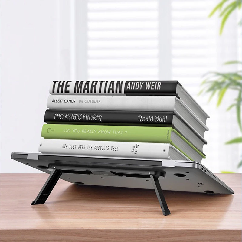 Folding Laptop Stand Desk Accessories Portable Lightweight Hollow Heat Dissipation Computer Stand Laptop Support Table Rack