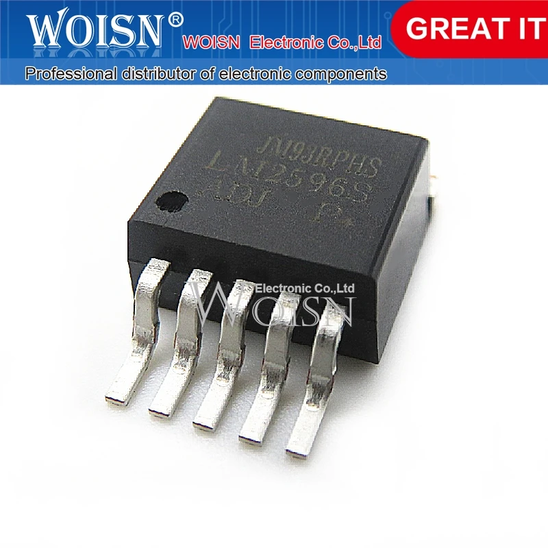 10pcs/lot LM2596S-ADJ LM2596S TO-263-5 In Stock