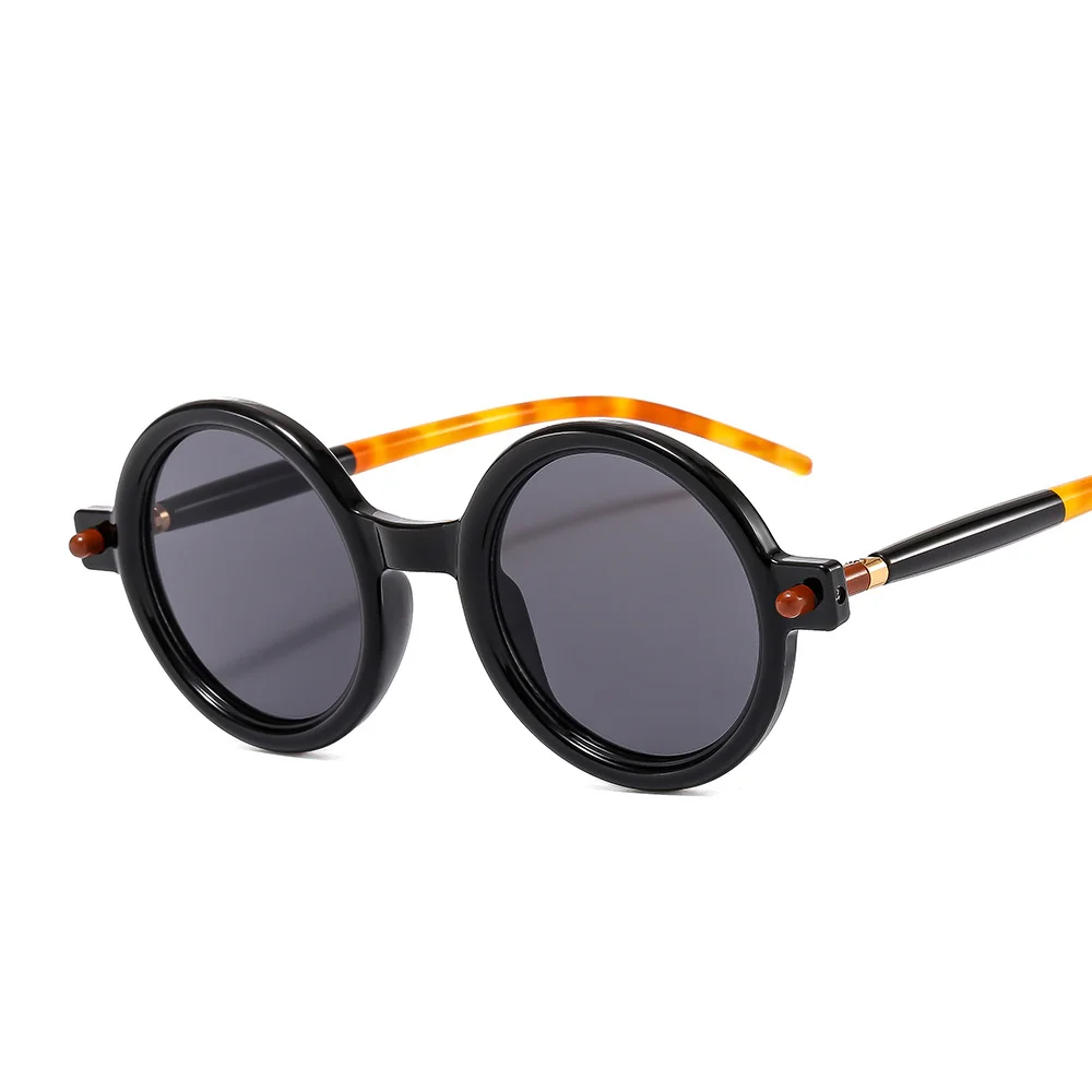 

Fashion Retro Oversized Round Sunglasses For Women Men Brand Quality Seven Frame Vintage Designer Sun Glasses Trending Shade