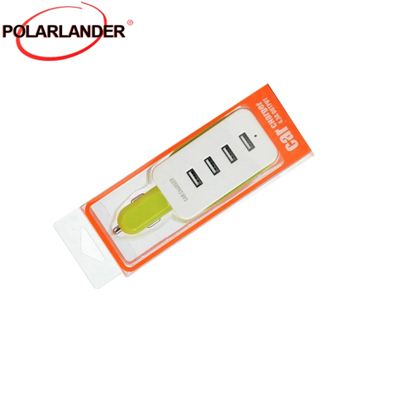 

Многопортовое автомобильное зарядное устройство USB, 4 порта, 5В 4.3А, вход 12-24В, быстрая зарядка для iPhone, Samsung, планшетов, ПК, одобрено CE