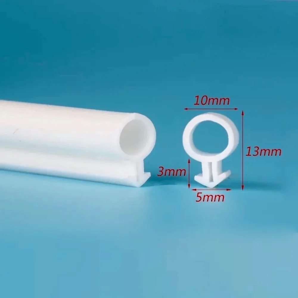 10M O type Silicon Rubber Plastic steel door and window sealing strip Draft Stopper Hollow Bulb Barb Tubular Gasket 5x11 5x13mm