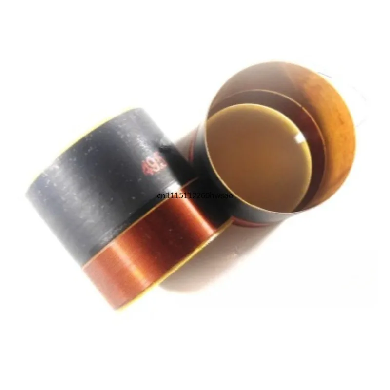 49.5mm Fiberglass Inner Outer Winding Woofer Voice Coil, Imported Wire Loudspeaker Coil for Speaker Repair