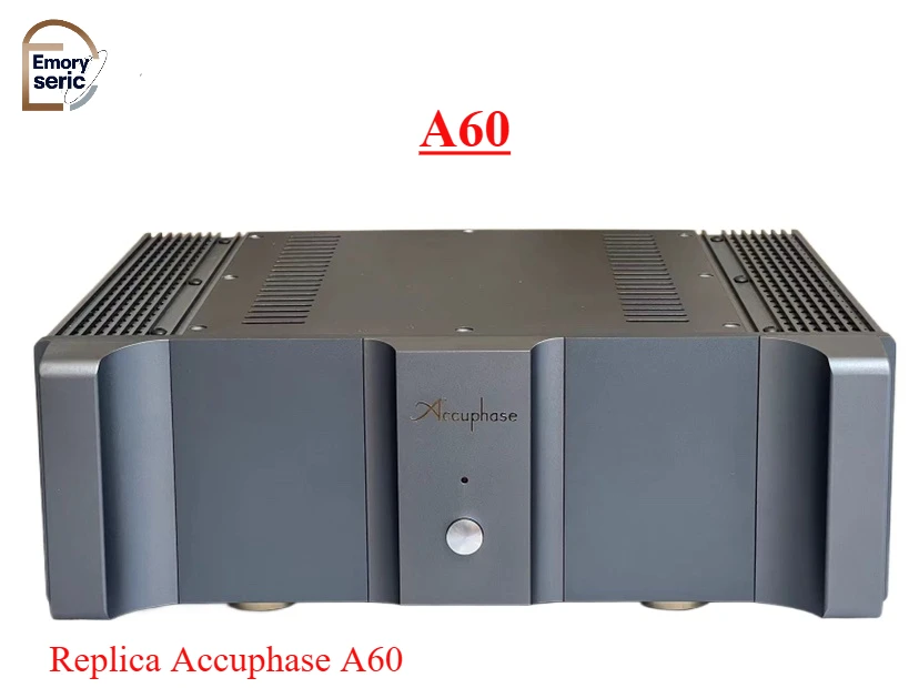 

Accuphase A60 Clone Hi-Fi Power Amplifier 20W Pure Class A / 200W Class AB Amp 500W Toroidal, ELNA Capacitors, Dual Mono Design
