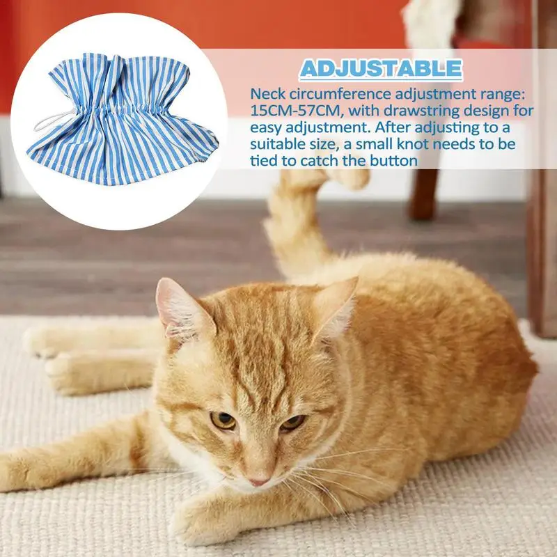 Collier élisabéthain en polyester doux pour chats, récupération, proximité, Wstring Design, confortable, protecteur, réglable, fournitures pour animaux de compagnie