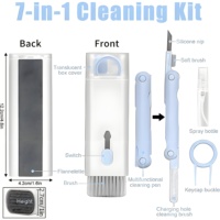 7 in 1 Computer Keyboard Cleaner Brush Kit Earphone Cleaning Pen For Headset Keyboard Cleaning Tools Cleaner Keycap Puller Kit