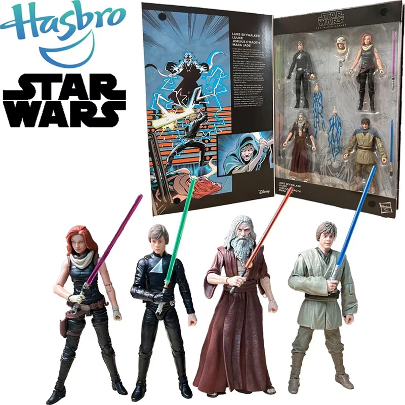 Hasbro The Black Series Star Wars The Last Command 4-Pack Luke Skywalker Luuke Joruus C'Baoth Mara Jade Action Figure Model Toys