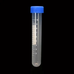 10 ml10 pezzi scala di plastica trasparente coperchio blu a spirale contenitore inferiore rotondo scuola scienza laboratorio analisi provetta