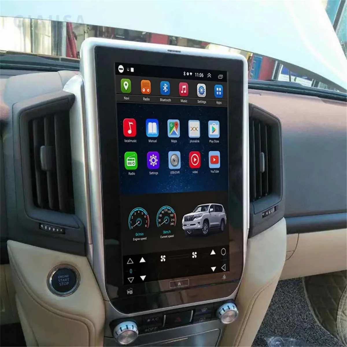 Android13 8+256GB  Car GPS Navigation For TOYOTA LAND CRUISER LC200 2008-15 Radio Headunit Multimedia Player