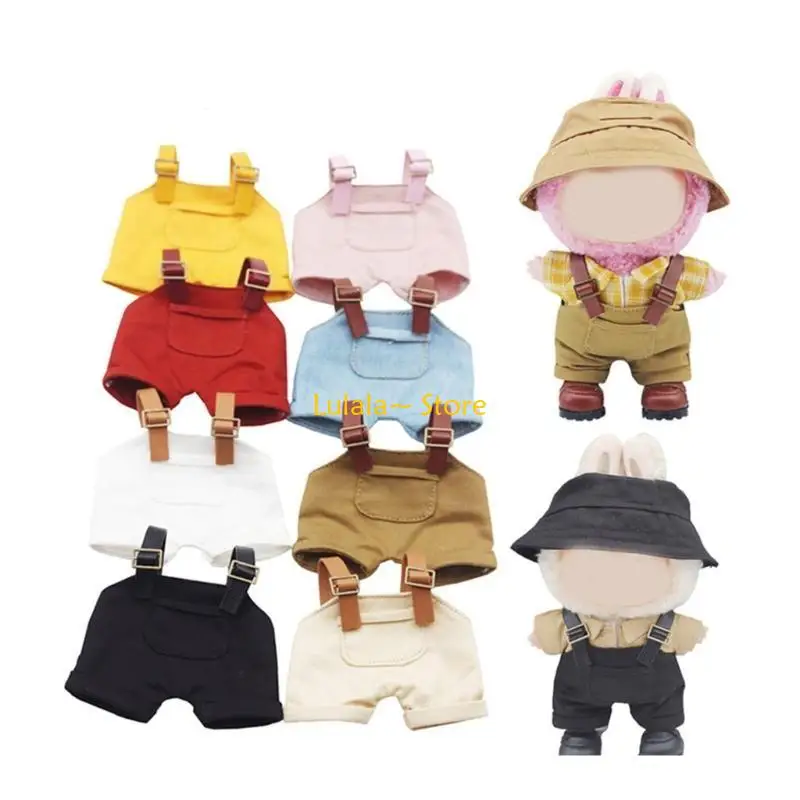 

Y4QA стильный кукольный комбинезон для аниме-фигурки куклы 17 см мягкая плюшевая кукла одежда