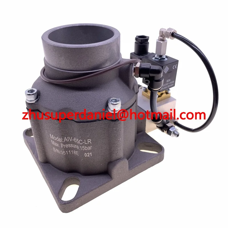2pcs/lot AIV-65C-LR genuine Red Start vertical inlet air valve assembly unloading valve with 220V solenoid valve