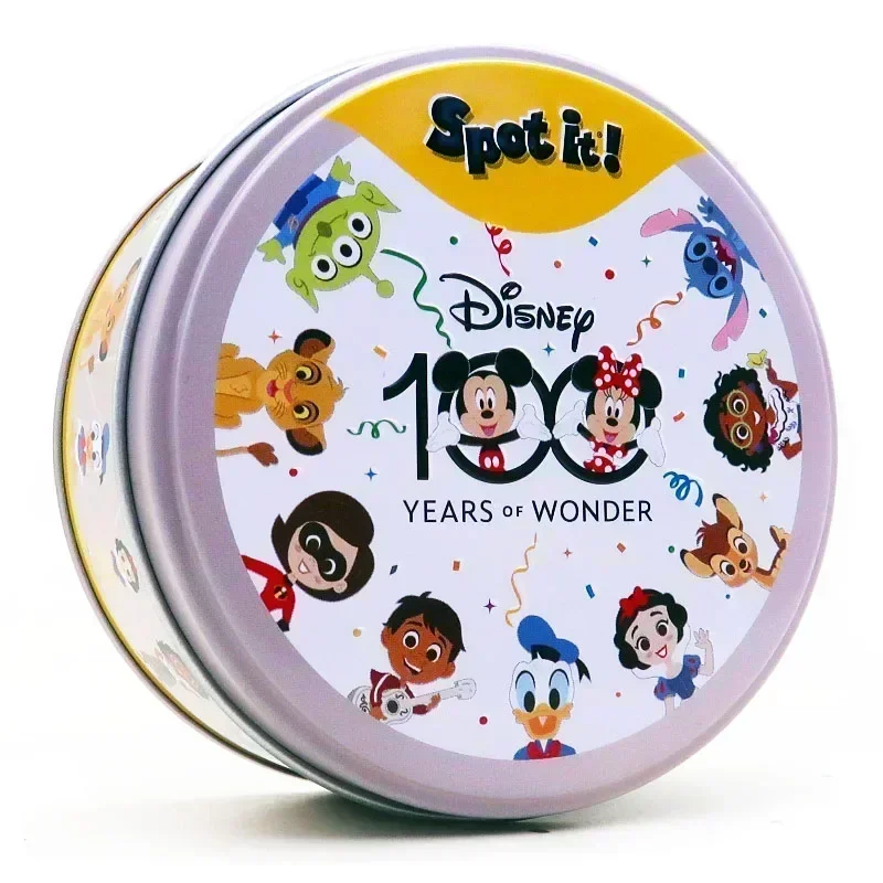 Spot it Years Of Wonder Dobble disney 100 Card Game HP Animals Board Game Players Party Game 2-8 player game HP Metal Box Card