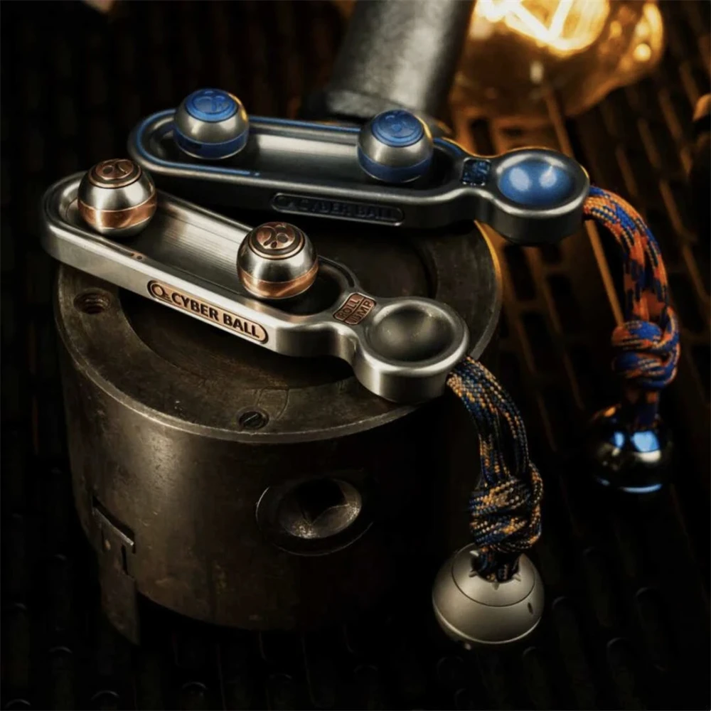 DZ 사이버 볼 EDC 피젯 슬라이더 스피너 금속 안티 스트레스 장난감 ADHD 불안 완화 감각 집중 피젯 장난감