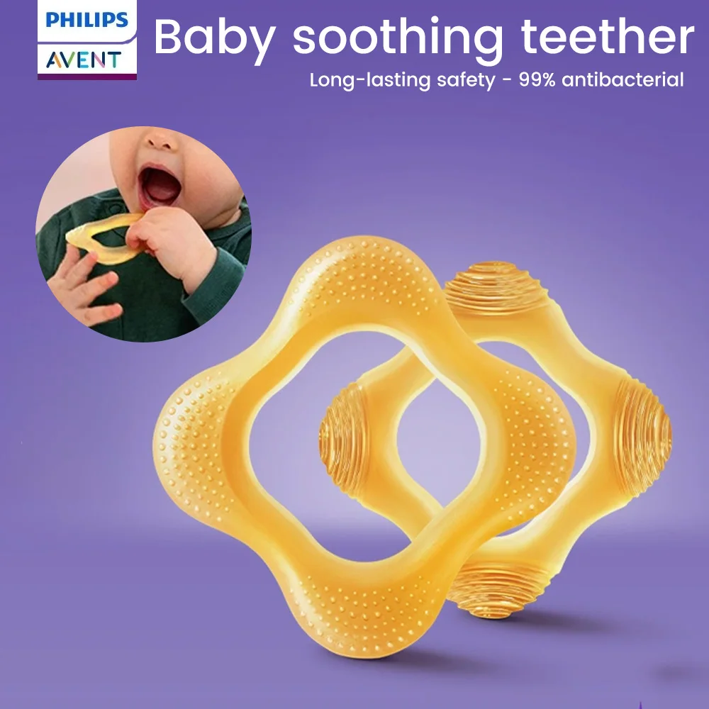 

PHILIPS Avent Safe Toddle Teether Chew Toy Teething Infant Baby Silicone Training Toothbrush BPA Free Baby Accessorie