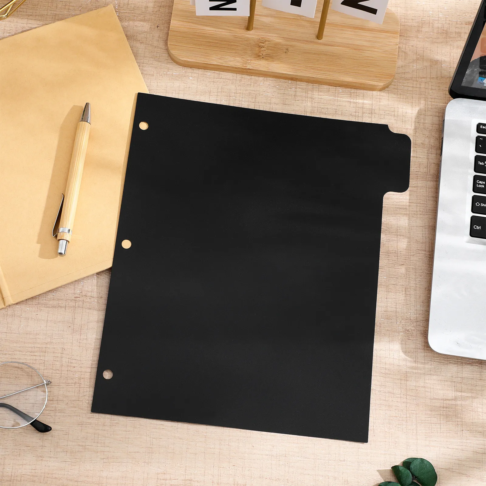 

5 Sheets Binder Indexing Dividers Tab Separators for Loose Leaf Notebook 3 Rings Binder Accessories Dividers Tabs for Binders