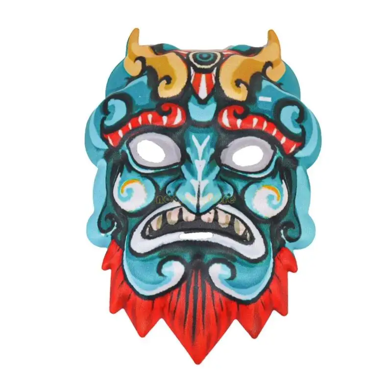 

31BF Nuo Operas Mask Ручная роспись Китайская оперная маска Маскарадная маска Партийная маска