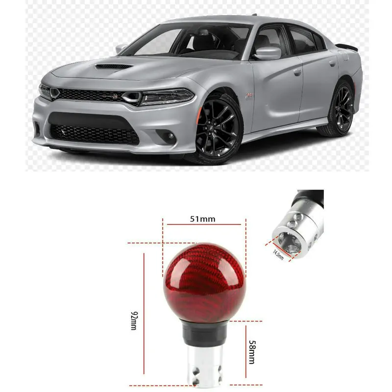 

1x автомобильные аксессуары, модифицированная ручка переключения передач из углеродного волокна для Dodge RAM Durango Dart Charger Journey Challenger Grand Caravan Viper