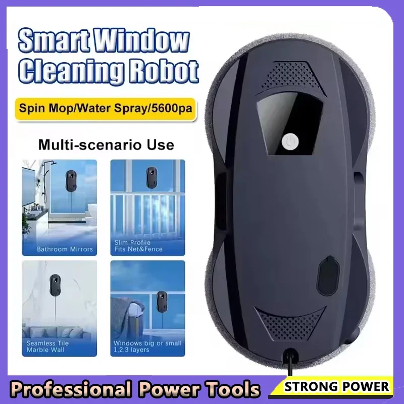 

Intelligent Window Cleaning Robot - Remote Control Double Sided Household Glass Cleaning Machine