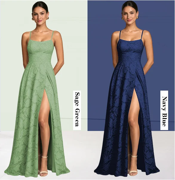 

Floral Prom Dresses Spaghetti Strap Corset Long Bridesmaid Dress with Slit Elegant Dress Women for Wedding Party Evening Gowns