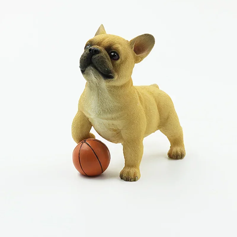 French Bulldog Figurine - Miniature Animal Model, Boat-Mounted Decoration, Fighting Simulation Craft
