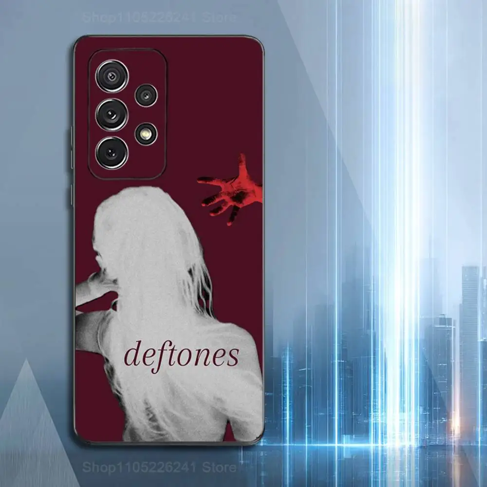 Bande d-deftonES étui Cool pour Samsung S23, S25, S20, S10, S9, S21, S24, S22, Ultra, FE, Plus, Lite, Silicone souple noir